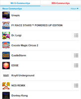 Eine Auswahl an Wii U-Communitys