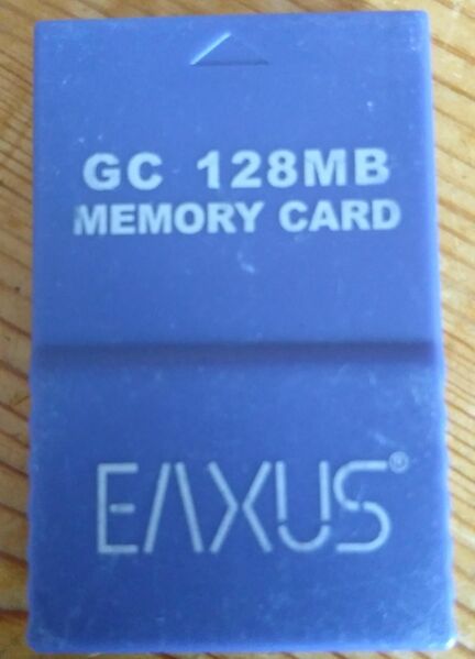 Datei:GameCube EAXUS Memory Card 128 Mb.jpg