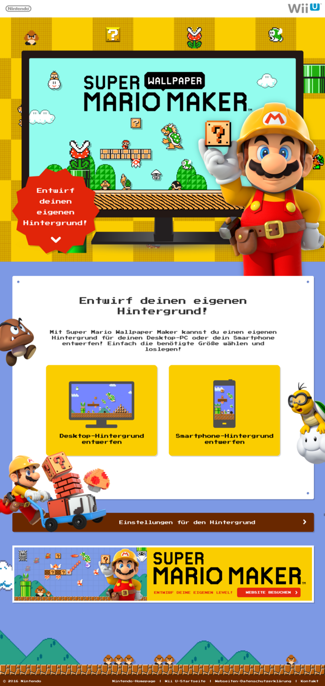 Super Mario Wallpaper Maker WiiDatabase Wiki