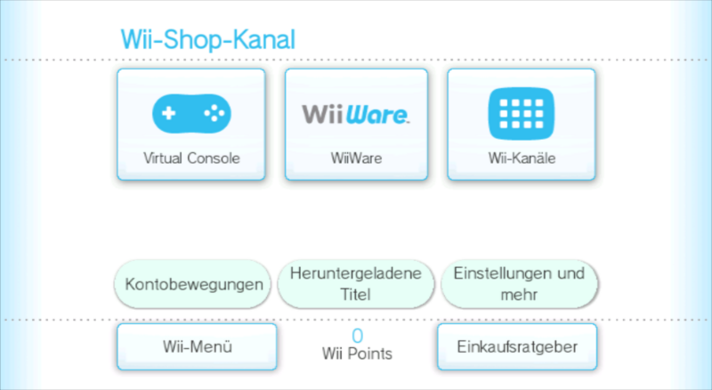 Datei:Wii-Shop-Kanal Hauptansicht ohne Punktemenü.png